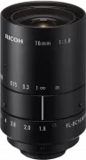 RICOH Lens with Locking Screws16mm F:1.8 Manual Iris 9MP/12MP