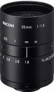 RICOH Lens with Locking Screws 25mm F:1.8 Manual Iris 9MP/12MP