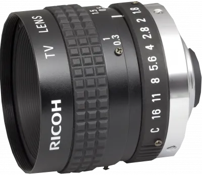 RICOH Lens with Locking Screws 12.5mm F:1.8 Manual Iris VGA