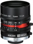 RICOH Lens with Locking Screws16mm F:1.4 Manual Iris 5M