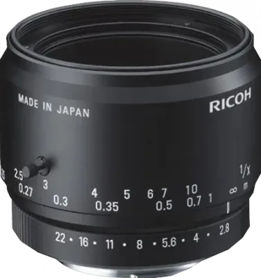 RICOH Line Scan Lens with Locking Screws 50mm F:2.8 Manual Iris