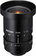 RICOH Lens with Locking Screws 6mm F:1.4 Manual Iris 2MP