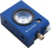 Spot Light 27 mm blue 470nm 20°optics IP67 M8/4-pin trimmer, analogue