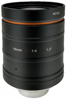 HIKROBOT Objektiv 1.2" 25MP FA Lens KF-P Series standard lens 16 mm F2.4  1/1.8'' C-Mount